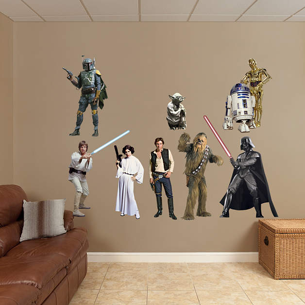 Star Wars Original Trilogy Characters Collection Fathead Wall Decal